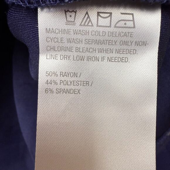 QVC BEAUTIFUL Lawrence Zarian Asymmetric Boatneck Top Womens Medium Blue NWOT - Picture 4 of 9